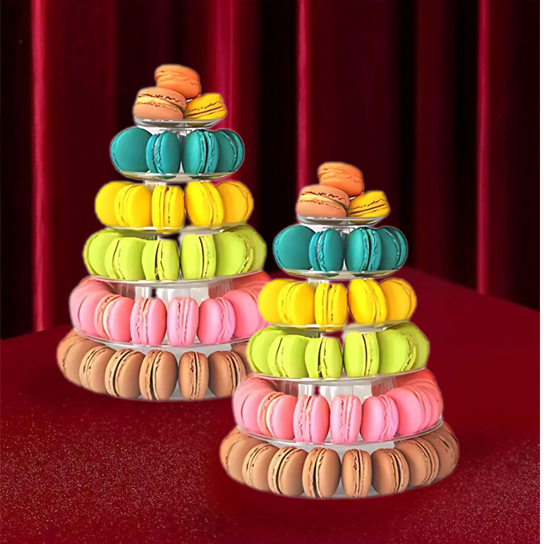 Cupcake Stand | Acrylic Dessert Display, 12-Holder, Single & 6-Layered for Weddings, Birthdays and Parties