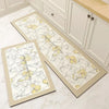 Floral Kitchen Mat – Waterproof, Non-Slip, Anti-Fatigue Comfort for Kitchen & Entryways