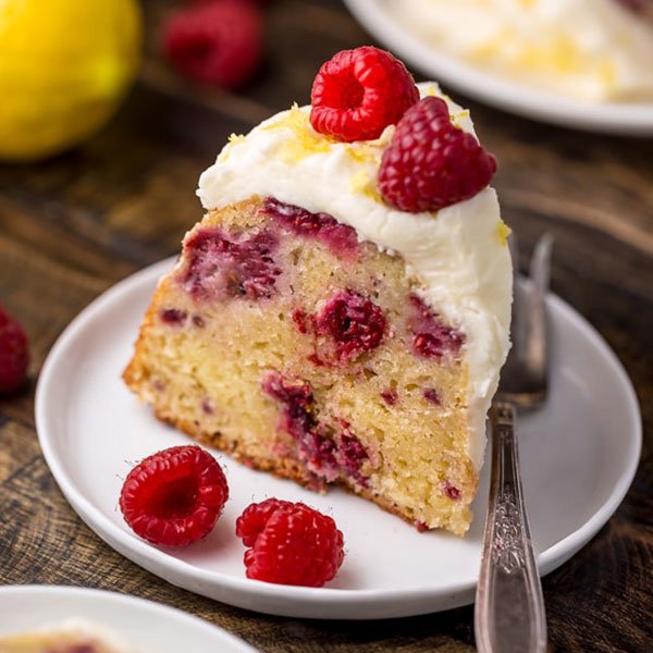 Lemon Raspberry Bundt Cake