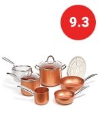 copper chef cookware pan set