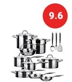 duxtop professional 17 pieces stainless steel induction cookware set