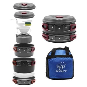 nonstick backpacking cooking set