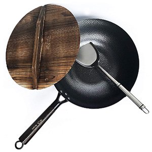 carbon steel wok for electric induction and gas stoves