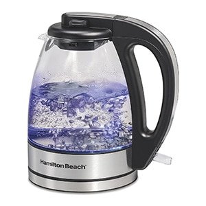 hamilton beach glass electric tea kettle