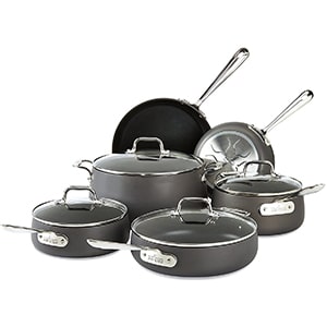 all clad hard anodized cookware set