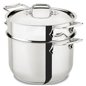 all clads stainless steel pasta pot