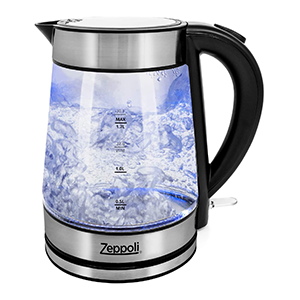 zeppoli electric glass tea kettle
