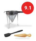lilu living cone chinois strainer 3 piece set