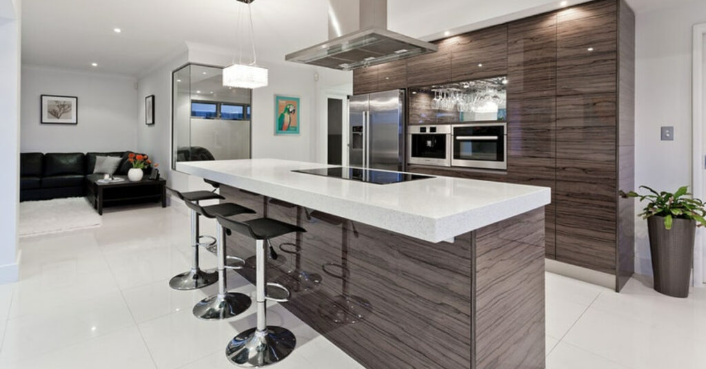 two tone color kitchen