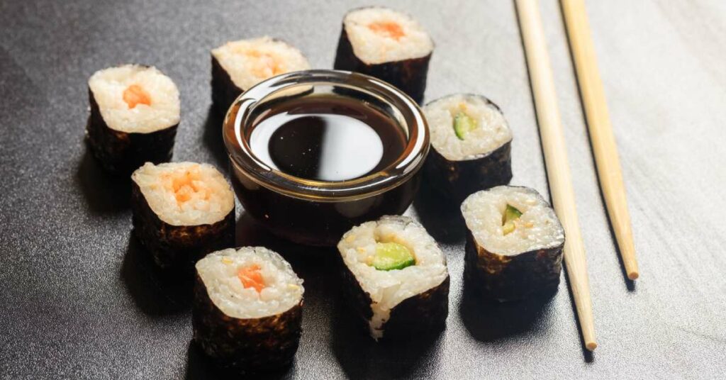 what is the black sauce on sushi