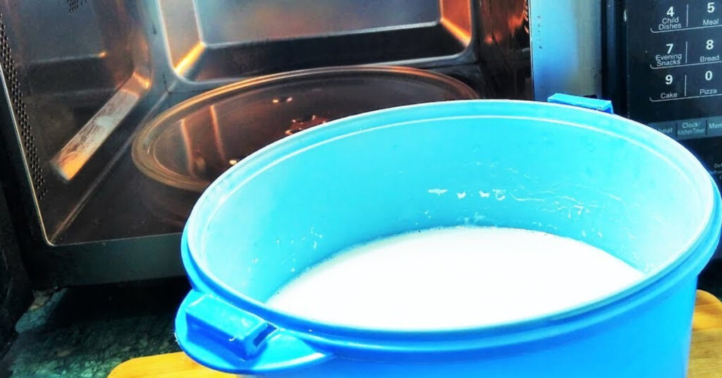 what happens if you microwave milk